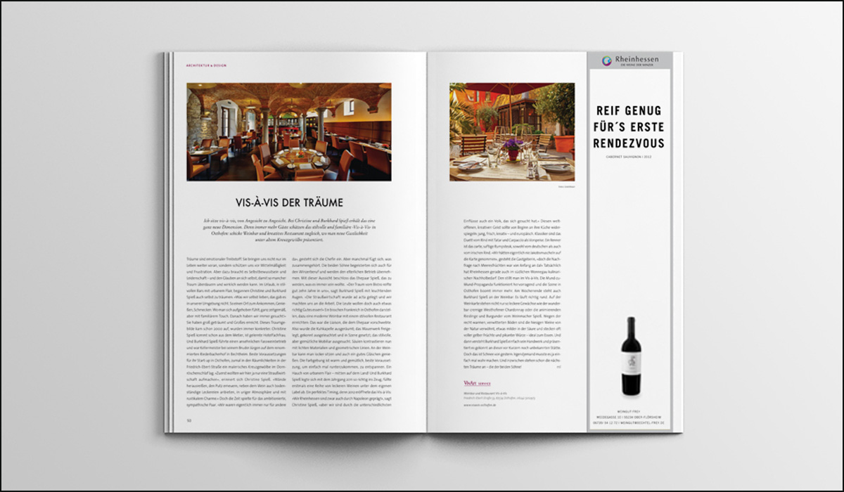 Weingut Frey – Corporate Design – Anzeigen Design